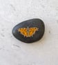 Butterfly Art Hand Painted Stone 'Comma Butterfly' - Image 2