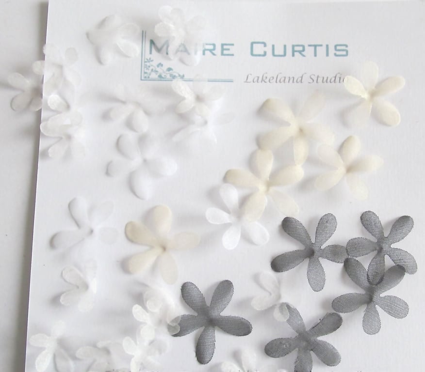 Hand Crafted Silk Organza Jasmine Flowers