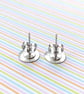 Vintage tin multi pattern disc studs - Image 3