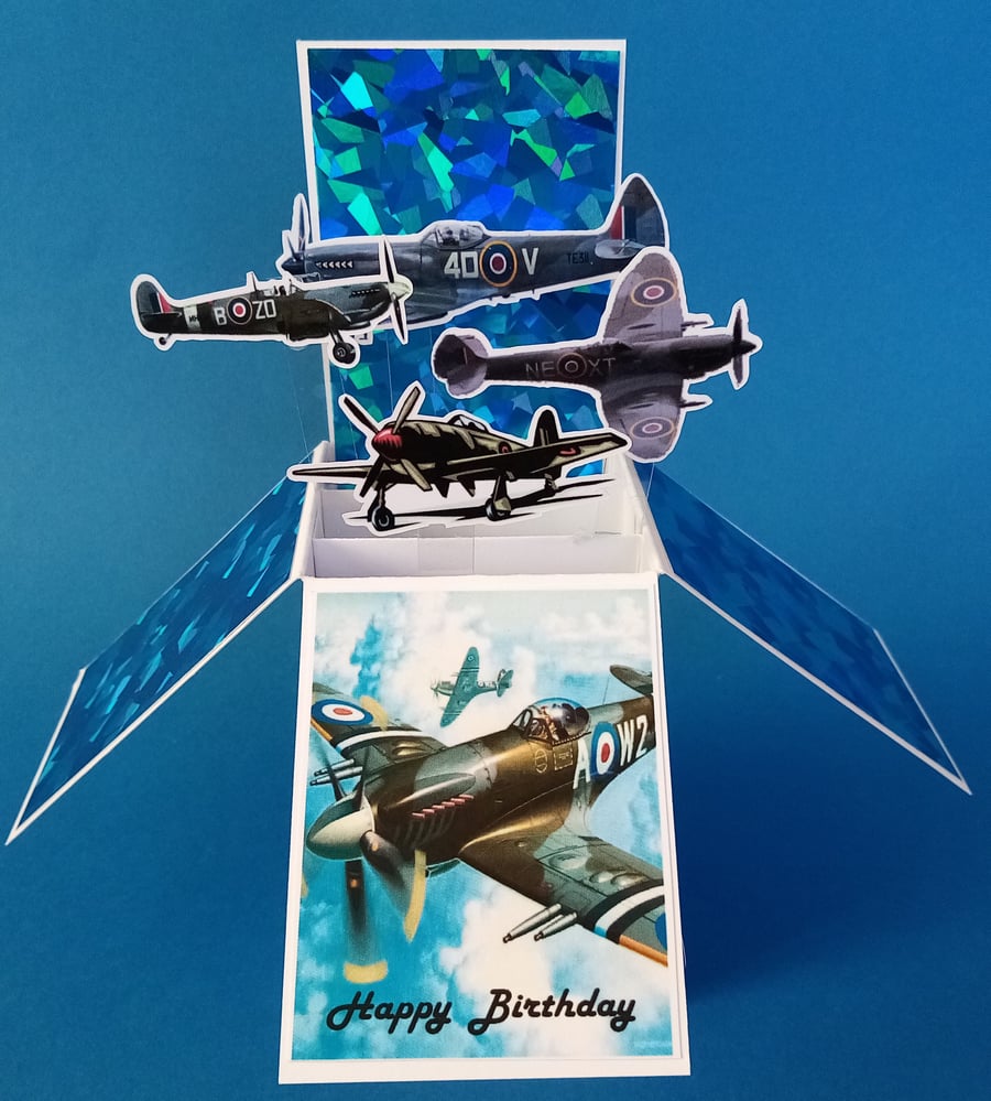 Birthday Card with Spitfires