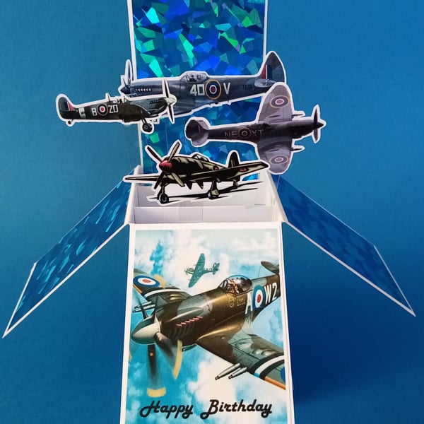 Birthday Card with Spitfires