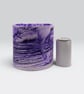 Extra Large Purple Marbled Plant Pot - Violet and Lilac Unique Planter - Image 2