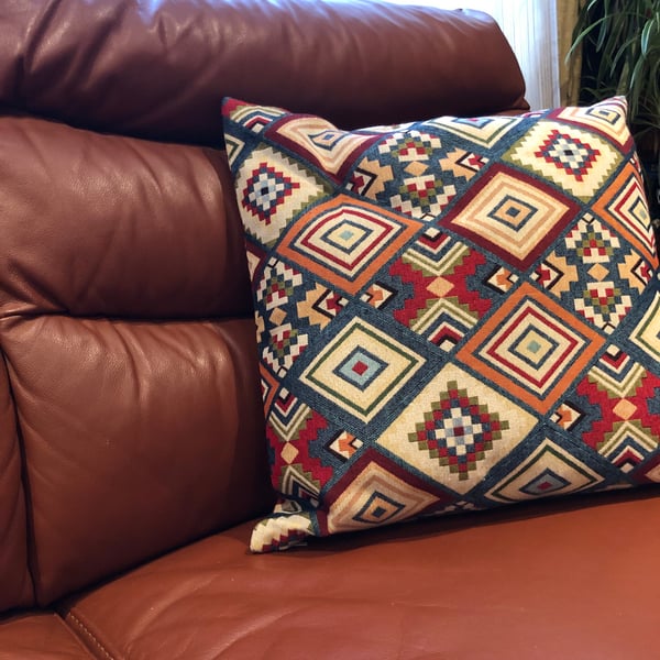 Cushions with modern geometric patterns fabrics for seating aria