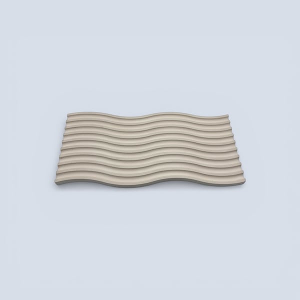 White Wave Catchall Tray for Jewellery Keys or Candles Handmade Decor