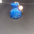 Handmade resin ketchain Pouch Charm Blueresin Bag charm LUCKY CHARM