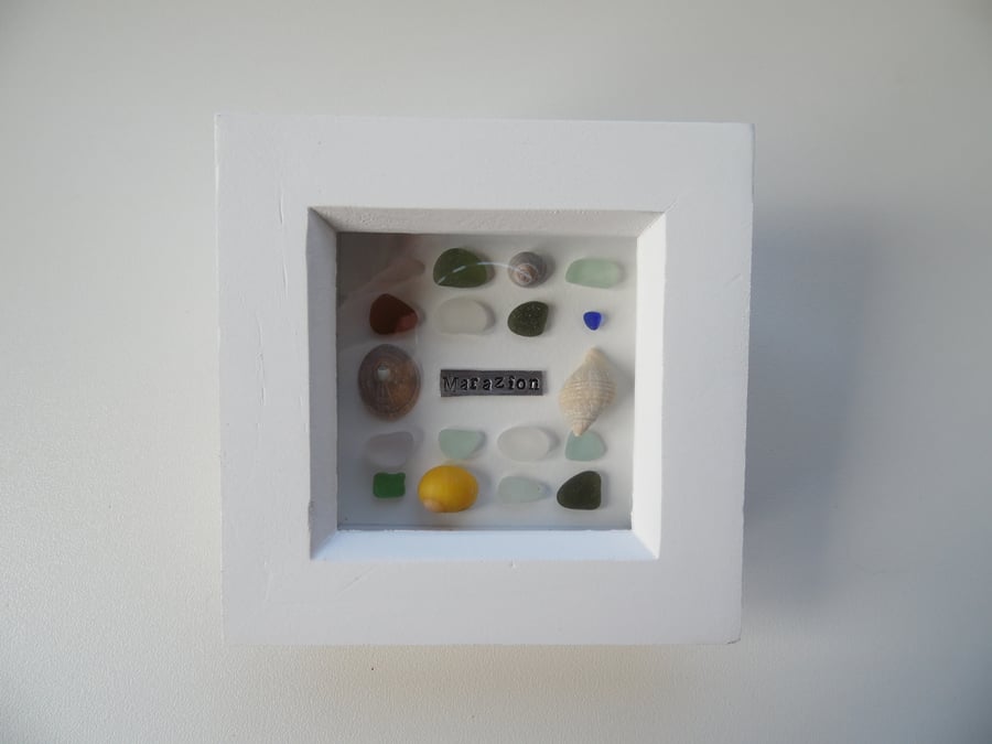 Colours of Marazion Sea Glass & Sea Shell Picture P226