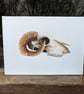 Ram Sheep Skull Acrylic Painting  - Image 1