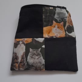 Cat Patchwork Design Coin Purse