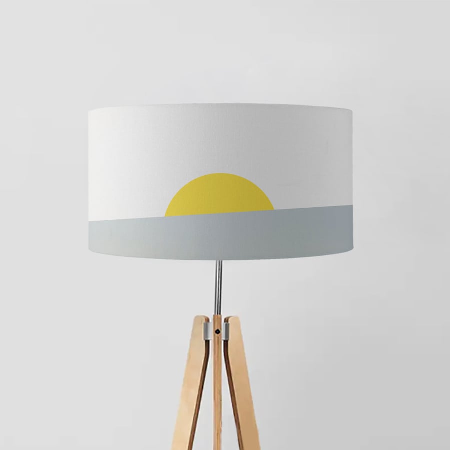 Sunrise drum lampshade, Diameter 45cm (18")