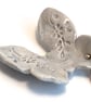 Pastel Blue Porcelain Butterfly Necklace - Image 2