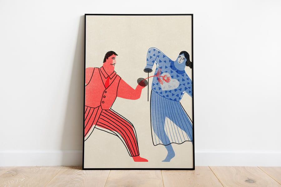 Fight for love, A3 Poster