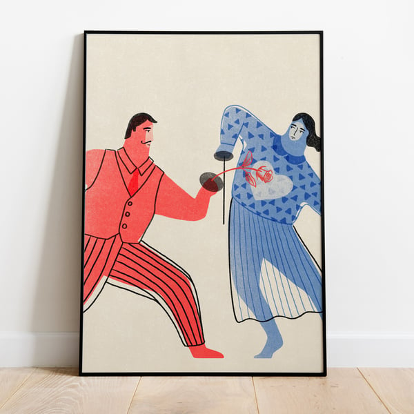 Fight for love, A3 Poster