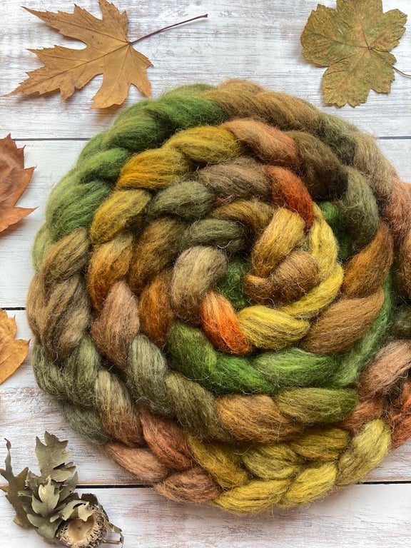 Menhir Spinning Fibre 100g Lammas Leaves