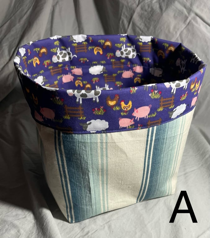 Fabric storage tub - large