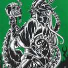 MADAME HYDRA FAN ART ON A3 CARD INKS AND PENS, SUPER DETAILED HAND DRAWN