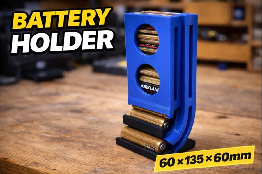 Battery Holder - AA-AAA dispenser - 60 - 135 - 60mm
