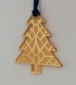 Silver mirrored tree - swirl design - Image 2