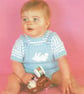 VINTAGE KNITTING PATTERN Babies Top and Pants