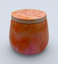 Warm Orange and Peach Marbled Star Constellation Jewellery Box