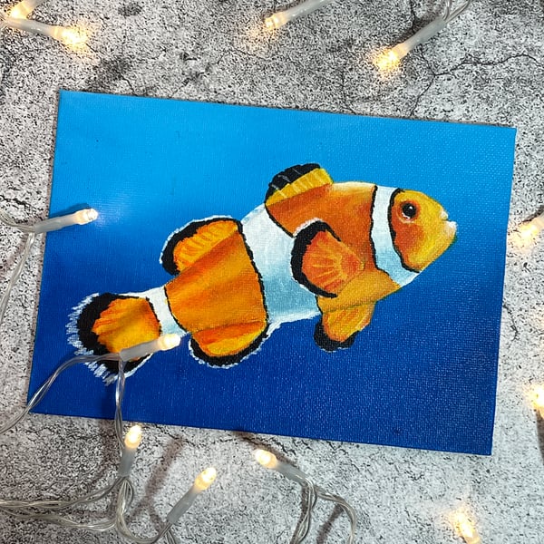 Perfectly Imperfect Clownfish Acrylic Study