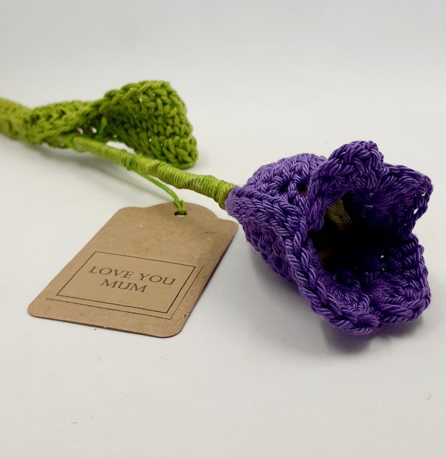  Purple Crochet Tulip 