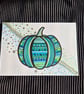 Original A5 Halloween Art - Unframed Pumpkin Doodle