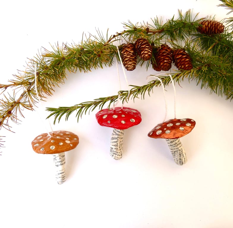 Storybook Toadstools - Set of 3 - MADE TO ORDER