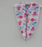 Handprinted chiffon scarf Hummingbird & Hibiscus