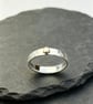 Gold Button Silver Ring  - Image 5
