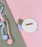 Blue Peter Rabbit bunny birthday rosette - Image 3