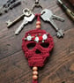 Handcrafted Crochet Sugar Skull Bag Charm – Día de los Muertos Collection - Image 10
