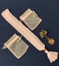 Vintage Books in a Library Scarf Bail and bookmark set