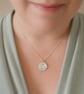 Mother Goose Engraved Sterling Silver Coin Necklace - Image 2