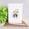 Christmas Panda Bear Card