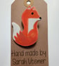 Ceramic Fox Brooch - Image 3