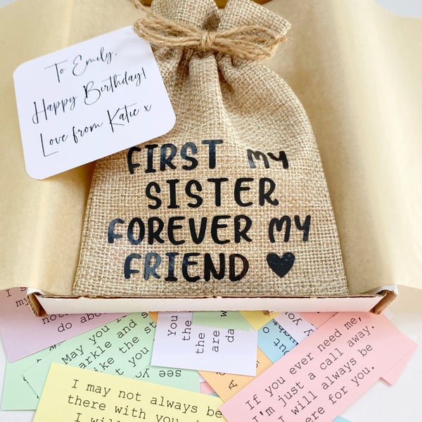 Sister Quote Keepsake, 31 Quotes, Sister Gift, Pick Me Up, Birthday Present 
