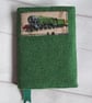 SOLD - A6 'Harris Tweed' Reusable Notebook, Diary Cover - Flying Scotsman - Image 1