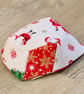 Small Patchwork Basket with Festive Fabric - Image 8
