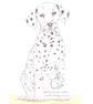 Dot the Dalmatian - Blank Card - Image 1