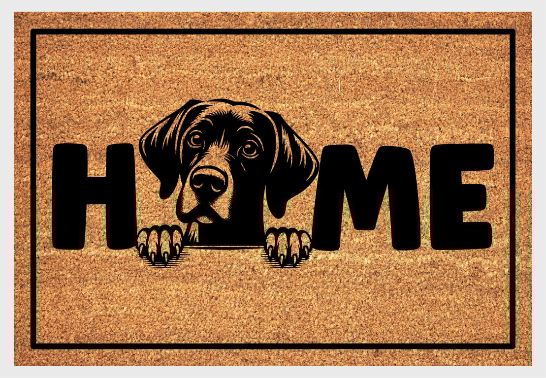 German Shorthaired Pointer Home Door Mat No.2 - GSP Welcome Mat - 3 Sizes