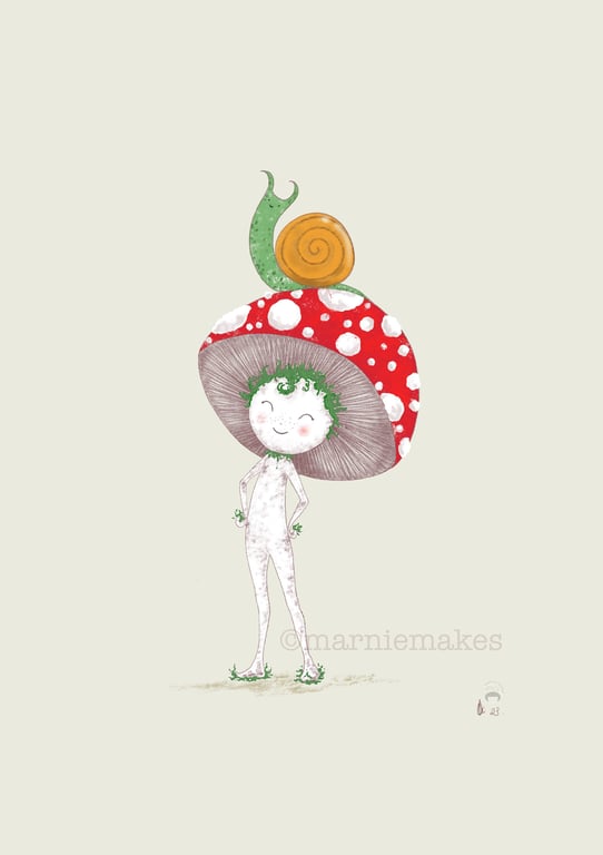 Super Fungi- A5 Giclee Print