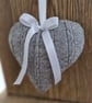 Mothers Day Hanging Love Heart Handmade Using The Clothing of a Loved one