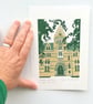 Meadow Building, Christ Church - Oxford linoprint - Image 3