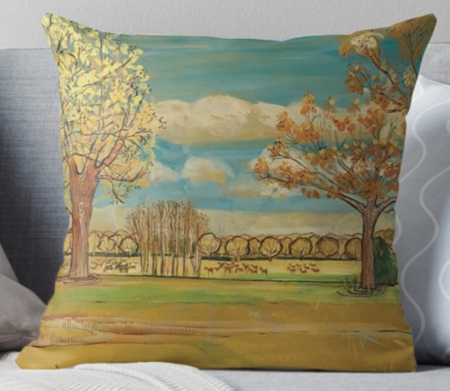 Throw Cushion Featuring The Painting ‘Beautiful Transformations’