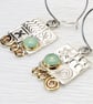 Aqua Chalcedony contemporary handmade earrings. choice of stones. Matching S. - Image 3