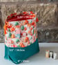 Craft storage bag featuring 3D Little Houses, drawstring closure - Image 7