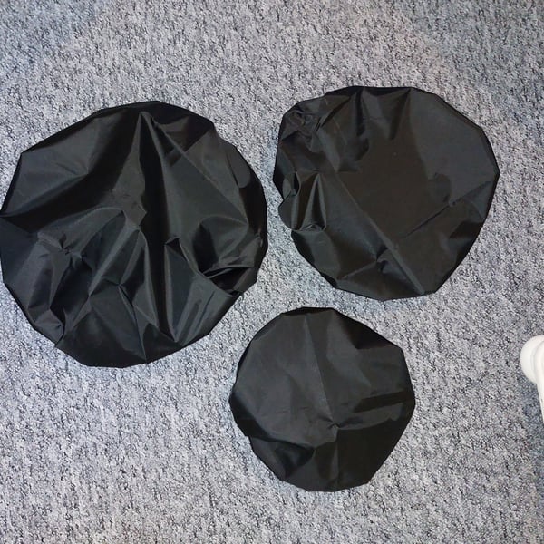 Triple pack feed and bucket covers