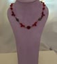 Red and Gold Beaded Necklace - Image 2