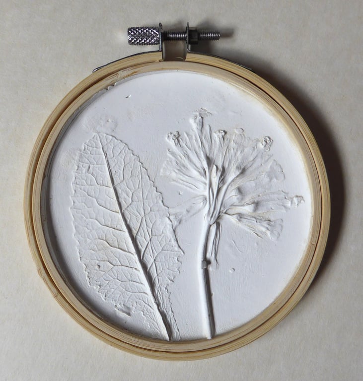 Plaster cast - cowslips - wall art gift