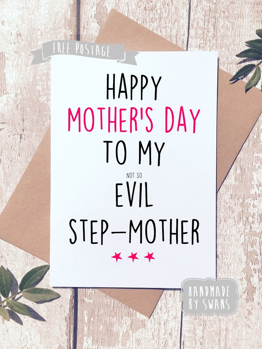 Mother's day card - Evil step mum